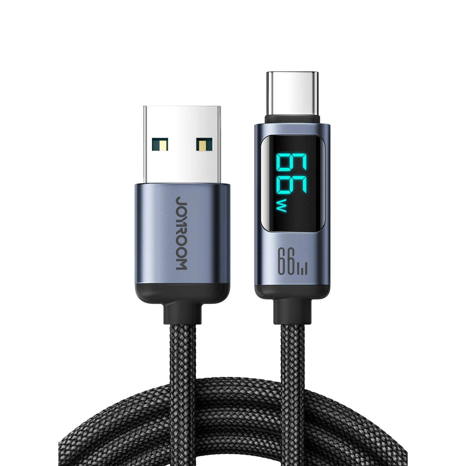 Braided USB Data Cable with Display Braided USB Data Cable with Display